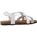 Geox - J Chilene Gir - Meisjessandalen - Wit/Zilver - Ademend Materiaal
