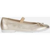 GEOX Plié Ballerina's - Platinakleurig - Leer - Ademende en Flexibele Stijl