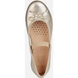 GEOX Plié Ballerina's - Platinakleurig - Leer - Ademende en Flexibele Stijl