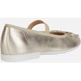 GEOX Plié Ballerina's - Platinakleurig - Leer - Ademende en Flexibele Stijl