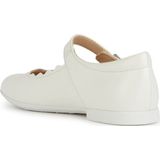 Geox - Plié - Ballerina's - Wit - Ademende en Soepele Schoenen