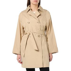 Geox Woman W SOLEIL JACKETS BROWN RICE_40, Brown Rice, 34