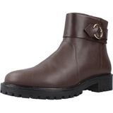 GEOX - Hoara - Ademende Bottines - Donkerkastanje - Leer