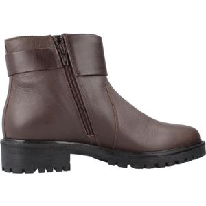 GEOX - Hoara - Ademende Bottines - Donkerkastanje - Leer