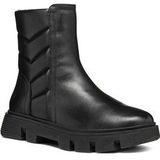 Unikleur - Chunky Laarzen - Zwart - Plateau - Ritssluiting - Normale Wijdte