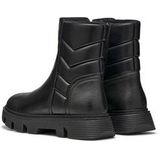 Unikleur - Chunky Laarzen - Zwart - Plateau - Ritssluiting - Normale Wijdte