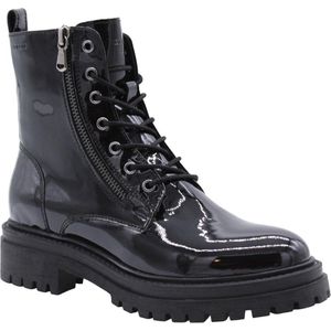 Geox - Iridea F - Enkellaarsjes - Zwart - Leer - Ademend