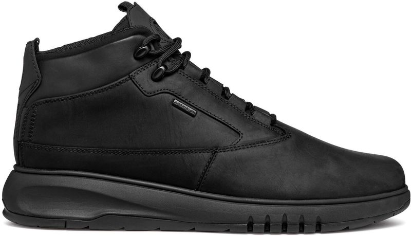 Geox - U04APA 000FF - Enkellaarsjes - Zwart - Rundleder en Polyester