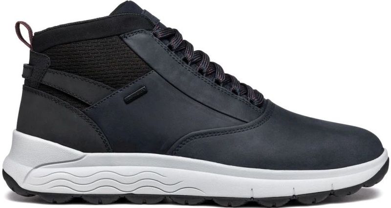 Geox - Spherica - Enkellaarsjes - Blauw - Rundleder en Polyester