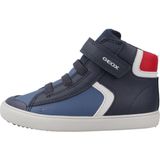 GEOX - Gisli - Hoge Sneakers - Marineblauw - Polyurethaan