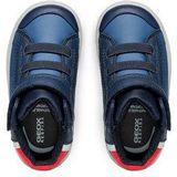 GEOX - Gisli - Hoge Sneakers - Marineblauw - Polyurethaan