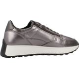 Geox - Amabel Sneakers - Grijs - Leer - Ademend - Laag Model