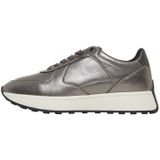 Geox - Amabel Sneakers - Grijs - Leer - Ademend - Laag Model