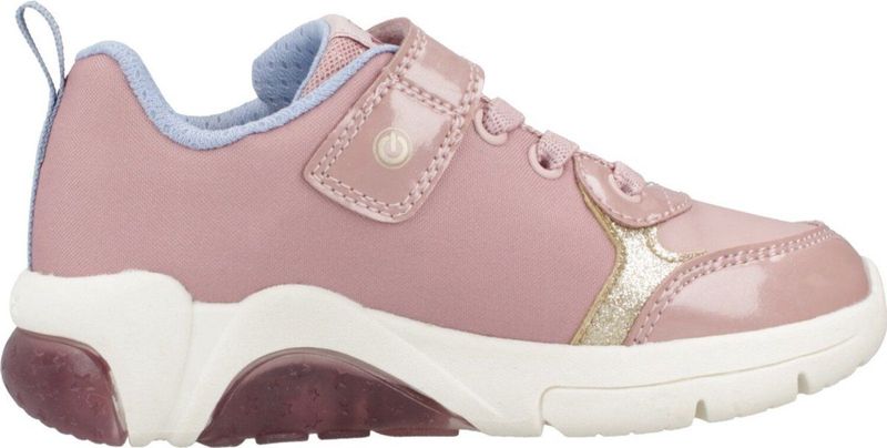 Geox J Fadinlight Girl E, sneakers voor meisjes, Lt Rose Platinum, 27 EU