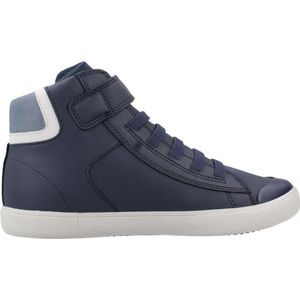 GEOX - Gisli Boy - Hoge Sneakers - Marineblauw - Synthetisch