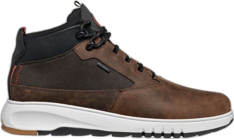 Geox - Bruine Casual Herenlaarzen - Rubber Zool - Ongekwalificeerd Materiaal