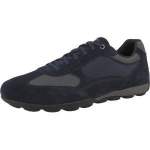 Geox - U Snake 2.0 C - Leren Herentrainers - Koffie - Lichtgewicht en Ademend