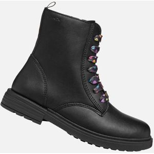 Geox - J049QD 0003W - Enkellaarsjes - Zwart - Polyurethaan