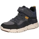 Veterschoen - Donkergrijs/Navy/Zwart - Vrijetijdsschoen - Klittenbandsluiting