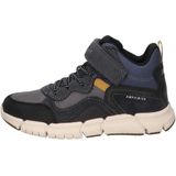 Veterschoen - Donkergrijs/Navy/Zwart - Vrijetijdsschoen - Klittenbandsluiting