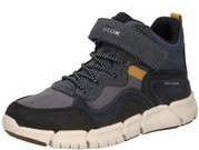 Veterschoen - Donkergrijs/Navy/Zwart - Vrijetijdsschoen - Klittenbandsluiting