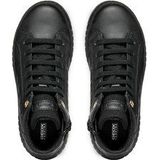 Geox - Mikiroshi Booties - Enkellaarsjes - Zwart - Polyurethaan en Polyester