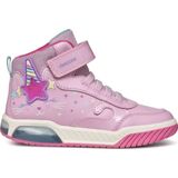 Geox - J Inek Girl - Sneaker - Roze - Meerkleurig - Kunstleer