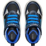 Geox - J Inek Boy A - Sneaker - Marineblauw/Turquoise - Textiel