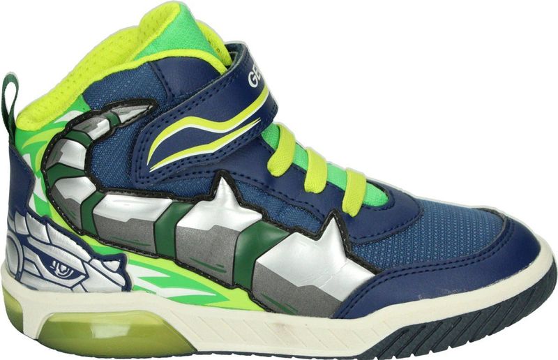 Geox - J Inek Boy C - Sneakers - Navy Lime - Ademend - Waterdicht