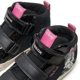 Geox - Kilwi - Sneakers - Zwart/Oudroze - Nubuckleer