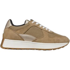 Geox - D Amabel B - Damessneakers - Taupe - Ademend Vermogen