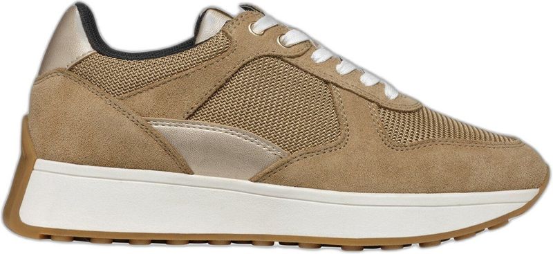 Geox - D Amabel B - Damessneakers - Taupe - Ademend Vermogen