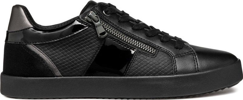 Geox - Blomiee E - Sneakers - Zwart - Synthetisch/Leer