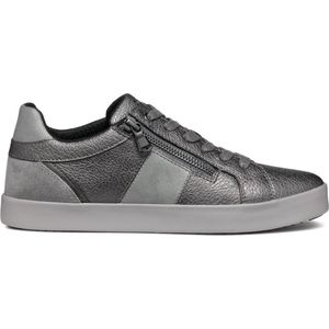 GEOX - D BLOMIEE - Veterschoenen - DK GREY - Leer en Suède