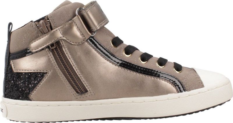 Geox - J Kalispera Girl - Meisjessneakers - Beige - Echt Leer