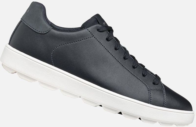 GEOX - SPHERICA ECUB-1 - Sneakers - Marineblauw - Gecoat Leer