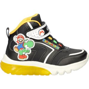 Geox - Ciberdron - Sneakers - Zwart Multi - Imitatieleer/Nylon