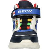 Geox - Ciberdron - Sneakers - Blauw Multi - Imitatieleer/Nylon