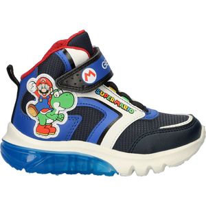 Geox - Ciberdron - Sneakers - Blauw Multi - Imitatieleer/Nylon