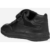 GEOX - ARZACH - Veterschoenen - ZWART - Lederlook en Glad Leer