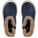 GEOX - Nashik - Kuitlaarzen - Marineblauw - Suède - Imitatiebont