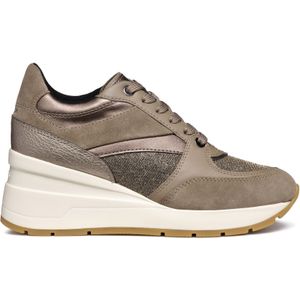 GEOX Damen Zosma Keilabsatz Sneaker Taupe