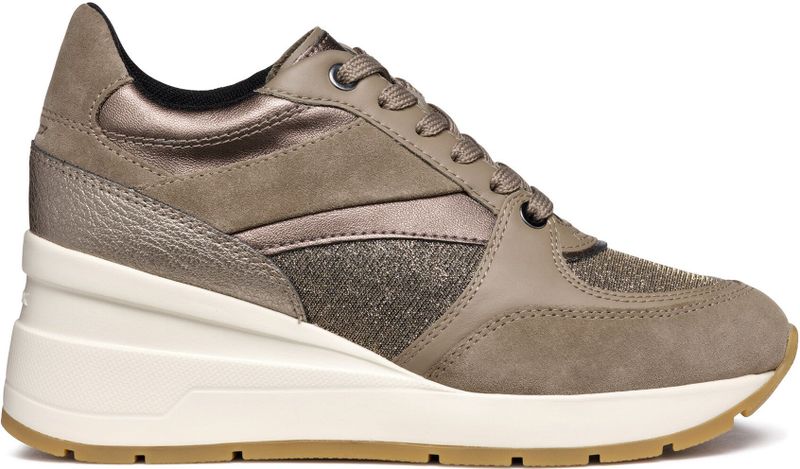 Schoenen - Casual - Zwart - Leer/Suède - Sleehak