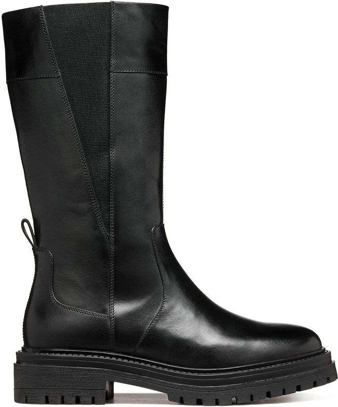 Geox - Iridea Hoge Laarzen - Zwart - Leer