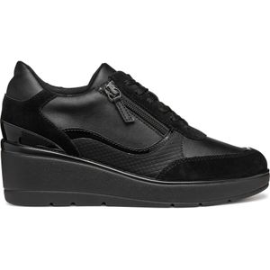 Geox - D Ilde A - Sneakers - Zwart - Ademend