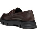 Instappers - Effen - Leer - Blokhak - Uitneembare Zool