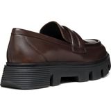 Instappers - Effen - Leer - Blokhak - Uitneembare Zool