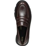 Instappers - Effen - Leer - Blokhak - Uitneembare Zool