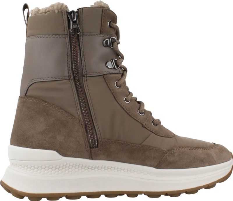 Geox - Spherica Actif - Enkellaarsjes - Zwart - Leer