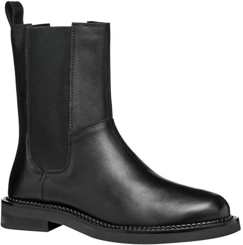 Geox - Chelsea Boots - Zwart - Leer